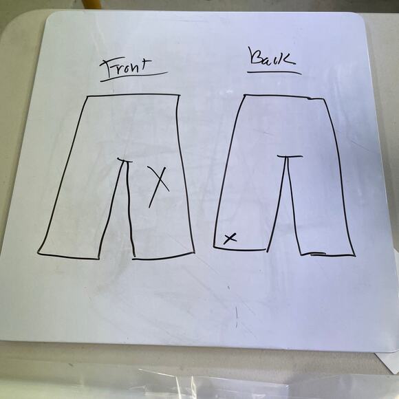 Express ankle super skinny mid rise color block jeans size 8s - Picture 8 of 16